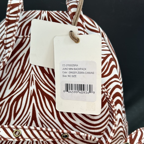 NWT- HOBO- Juno Mini Backpack Ginger Zebra - Picture 5 of 6